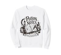 Potion Notes Under Moonlight Fantasy Spellbook Pages Sweatshirt