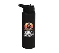 Potion Patterns and Patchwork Witchcraft Sewing Stainless Steel Insulated Water Bottle