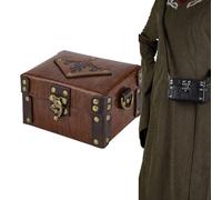 Potions Box with Strap - 14 x 11 x 8 cm, Medieval Costume with Adjustable Strap | Cosplay Potion Box - for Stage Party Photography School Event Collection Women
