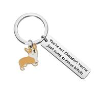 POTIY Brooklyn Corgi Gift You're Not Cheddar Keychain Brooklyn Inspired Jewelry, S, S