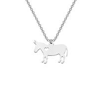 POTIY Donkey Gifts Donkey Pendants Necklace for Donkey Lovers Animal Lovers, Metal, No Gemstone