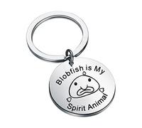 POTIY Fish Lovers Keychain Blobfish Gift Blobfish is My Spirit Animal Keychain Blobfish Jewerly Gift for Blobfish Lovers, Keychain, S