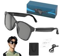 POTKFMN AI Translator Glasses, HY-C8 Translator Smart Glasses, Smart Bluetooth Glasses, Smart Simultaneous Interpretation Glasses, Supports 144 Languages, for Traveling and Making Friends (Black)
