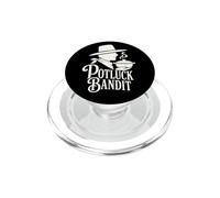 Potluck Bandit Funny Cheeky Western Dish Design PopSockets PopGrip for MagSafe