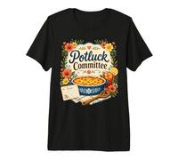 Potluck Committee Casserole Recipe Floral Premium T-Shirt