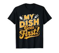 Potluck Queen Dish Goes First Pride Humor Community Cook T-Shirt