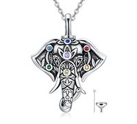 POTOPYY Cross Necklace for Men 925 Sterling Silver Cross Deer Antler Fish Hook Pendant Religious Christian Hunting Jewelry Birthday Gifts, L, Sterling Silver, No Gemstone