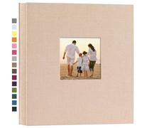 potricher Linen Hardcover Photo Album 4x6 1000 Photos Large Capacity for Family Wedding Anniversary Baby Vacation (Beige, 1000 Pockets)