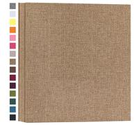 potricher Photo Album for 4x6 1000 Photos Linen Cover Extra Large Capacity Picture Book for Family Wedding Anniversary and Baby (Khaki)