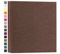 potricher Photo Album for 4x6 1000 Photos Linen Cover Extra Large Capacity Picture Book for Family Wedding Anniversary and Baby (Brown)