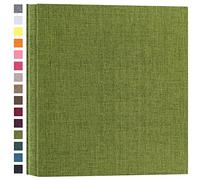 potricher Photo Album for 4x6 600 Photos Linen Cover Extra Large Capacity Picture Book for Family Wedding Anniversary and Baby (Green)