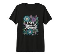 POTS Awareness Floral Design for Chronic Illness Premium T-Shirt