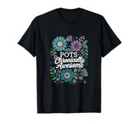 POTS Awareness Floral Design for Chronic Illness Value Graphic T-Shirt