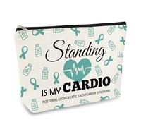 POTS Awareness Gift Makeup Bag Postural Orthostatic Tachycardia Syndrome Awareness Cosmetic Bag POTS Inspired Gift POTS Syndrome Fighter Gift Inspirational Gifts for Girls Women Travel Toiletry Pouch