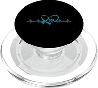POTS Awareness Heart Dysautonomia Neurologist Turquoise PopSockets PopGrip for MagSafe