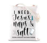 POTS Awareness Inspire Tote Bag POTS Syndrome Fighter Warrior Handbag Dysautonomia Awareness Gift (Salt-T UK)