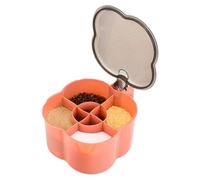 Pots d'assaisonnement - Récipients à épices portable à 4 grilles, conception étanche, idéaux pour la cuisine en plein air, améliore le contrôle des saveurs | Distributeur d'épices de voyage compact