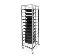 Pots Organizer For Cabinet, 10/11 Tier Hot Pot Shelf With Wheels, Commercial Kitchen Cooling Racks For Dining Rooms