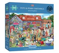 Pots & Penny Farthings | 1000 Piece Jigsaw Puzzle | Junk Yard Puzzle | Sustainable Jigsaw Puzzle for Adults | Premium 100% Recycled Board | Great Gift for Adults | Gibsons Games