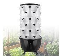 Pots Vertical Hydroponics Tower, Holes: 48/64/80/96, Built-in Storage Tank(65L), Floors 6-12: Height 119-227cm, for Home Garden & Small Farm,48 hole