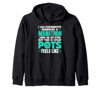 POTS Warrior Postural Orthostatic Tachycardia Syndrome Zip Hoodie