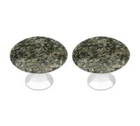 POTSCBVW 2 Pack Military Woods Camouflage Cabinet Knobs Round 1.1" X 0.8" - Stainless Steel Drawer Pulls Minimalism Drawer Knobs Cabinet Hardware for Kitchen, Furniture Doors & Drawers