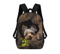 POTSCBVW A Little Yorkshire Terrier Backpack for Men Women, Heavy Duty Backpack Large Capacity, Durable Lightweight Travel Daypack
