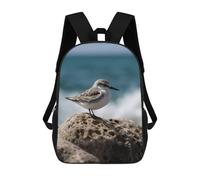 POTSCBVW Bird Perching on The Rock Backpack for Men Women, Heavy Duty Backpack Large Capacity, Durable Lightweight Travel Daypack