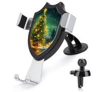 POTSCBVW Christmas Trees Car Phone Holder, Universal Air Vent Phone Mount for Car, Automobile Dashboard Phone Holder for 4-6" Phones