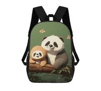 POTSCBVW Cute Panda And Sloth Backpack for Men Women, Heavy Duty Backpack Large Capacity, Durable Lightweight Travel Daypack