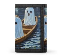 POTSCBVW Dark River Surface Wallet Compact Trifold Wallet with Keychain Lightweight & Durable Purse for Outdoor, style, One size, Classic