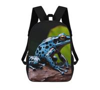 POTSCBVW Dart Frog Blue Backpack for Men Women, Heavy Duty Backpack Large Capacity, Durable Lightweight Travel Daypack