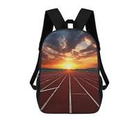 POTSCBVW Dusk Running Track Backpack for Men Women, Heavy Duty Backpack Large Capacity, Durable Lightweight Travel Daypack