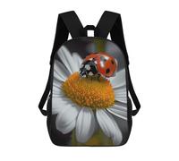 POTSCBVW Ladybug Daisy Backpack for Men Women, Heavy Duty Backpack Large Capacity, Durable Lightweight Travel Daypack