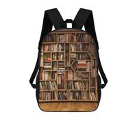 POTSCBVW Neat Bookshelf Backpack for Men Women, Heavy Duty Backpack Large Capacity, Durable Lightweight Travel Daypack