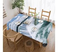POTSCBVW Niagara Falls Rectangular Tablecloth 55"x70", Waterproof Stain-Resistant Polyester Table Cover for Dining Table, Rectangle Table Cloth for Kitchen, Party, Outdoor, Wedding