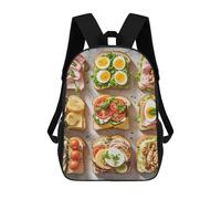POTSCBVW Sandwich Encyclopedia Backpack for Men Women, Heavy Duty Backpack Large Capacity, Durable Lightweight Travel Daypack