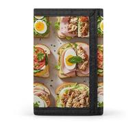 POTSCBVW Sandwich Encyclopedia Wallet Compact Trifold Wallet with Keychain Lightweight & Durable Purse for Outdoor, style, One size, Classic