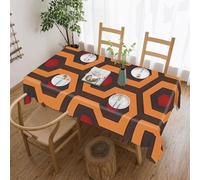 POTSCBVW Shining Overlook Rectangular Tablecloth 60"x120", Waterproof Stain-Resistant Polyester Table Cover for Dining Table, Rectangle Table Cloth for Kitchen, Party, Outdoor, Wedding