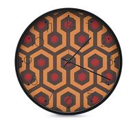 POTSCBVW Silent Non-Ticking Wall Clock 10 Inch Round, Battery Operated with Easy Mounting Kit, Shining Overlook Wall Clock Modern Decorative Clocks for Home Office Classroom