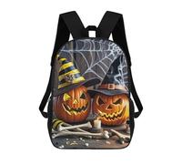POTSCBVW Smiling Strange Pumpkin Backpack for Men Women, Heavy Duty Backpack Large Capacity, Durable Lightweight Travel Daypack