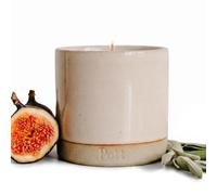 Pott Candles Standard Refillable Candle, Fig Scent, 20 Hour Burn Time, Ceramic Pott, Natural Wax, UK Made