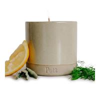 Pott Candles Standard Refillable Candle, Fig Scent, 60 Hour Burn Time, Ceramic Pott, Natural Wax, UK Made