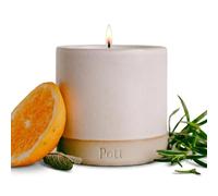 Pott Candles Standard Refillable Candle, Fig Scent, 60 Hour Burn Time, Ceramic Pott, Natural Wax, UK Made