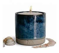 Pott Candles Standard Refillable Candle, Sea Salt Scent, 60 Hour Burn Time, Ceramic Pott, Natural Wax, UK Made