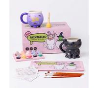 Pott’d Halloween Witches’ Brew Set, Pottery Painting Kit for Adults | Pottery Painting Kit for Adults with Ceramic Mug & Cauldron, Pottery Paints, Transfers, Tools and Guide