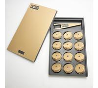 Pott’r Miniature Floral Clay Roller Pattern Sets 1 and 2 | 12mm Pottery Texture Rollers with Handle | Clay Tools for Pottery, Ceramics & Clay Craft | 12 Rollers inc Handle | Including Case