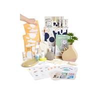 Pott'd at Home Pottery Kit for Adults. Air Dry Clay Kit for Beginners. Craft Kit for Adults Includes: Air-Dry Clay for Adults, Tools, Paints, Brushes, Sealant, How-to-Guides