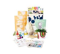 Pott'd at Home Pottery Kit for Adults, Air Dry Clay Kit for Beginners, Valentines Decorations, Craft Kit for Adults with Air-Dry Clay, Tools, Paints, Brushes, Sealant, Guides, Perfect Valentines Gifts