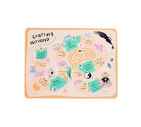 Pott'd Mindful Craft Mat | Non-Slip Silicone Mat for Crafts and Clay | Durable, Easy-to-Clean Craft Supplies | Perfect for Relaxed, Focused Crafting | Includes Mindfulness Cues | Easy to Store